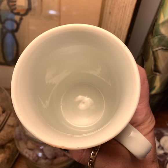 SOLD Japanese 1970's Porcelain Mug Chrysanthemum Flower 10oz Chinese Orange - Picture 10 of 10